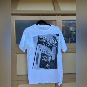 White Graphic Tee with Hammersmith Palais Design